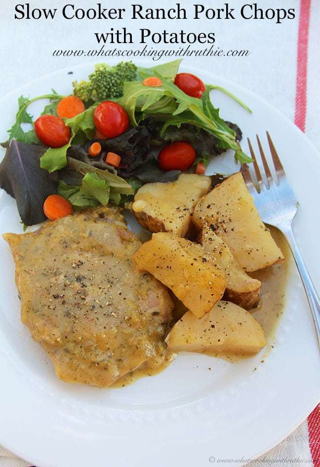 Slow Cooker Ranch Pork Chops and Potatoes (she Ruthie) Or so she says...
