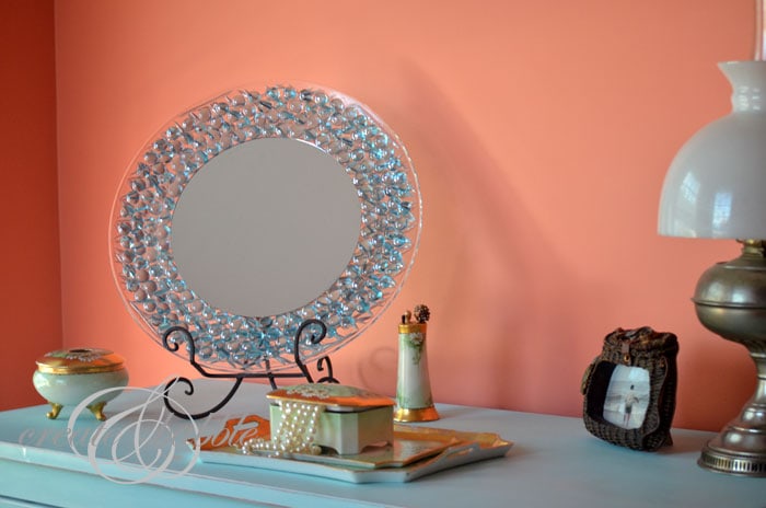 A Dollar Store Craft Pretty Dresser Mirror
