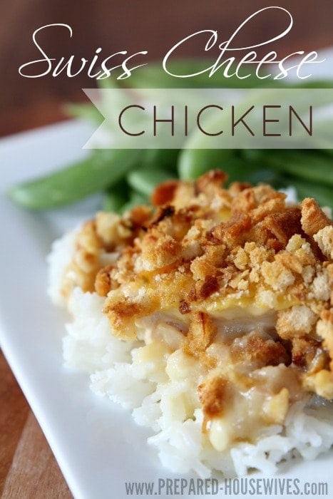 swiss cheese chicken freezer meal