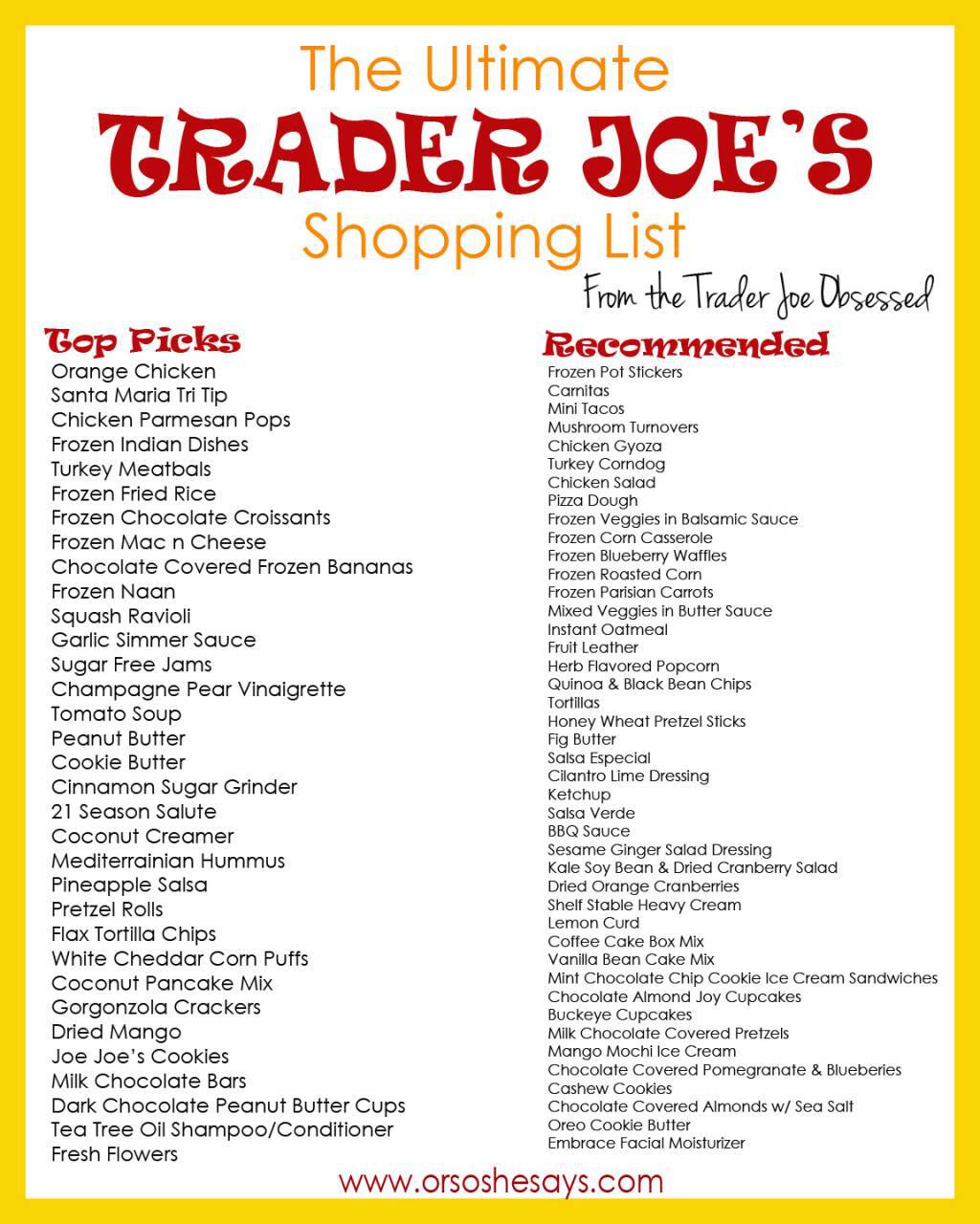 What To Buy At Trader Joe'S 2024 List Noami Angelika