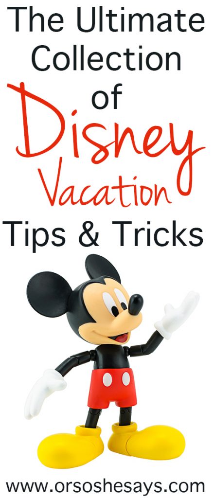 Disney Vacation Tips and Tricks