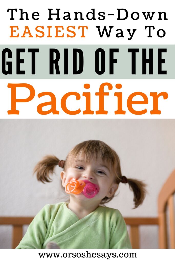 getting rid of pacifier