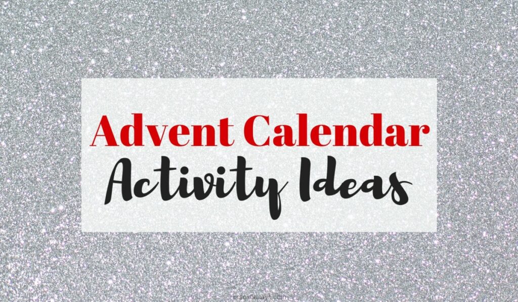 Advent Calendar activity ideas - books and more! www.orsoshesays.com #advent #adventcalendar #christmas #christmasactivities #family #holidays