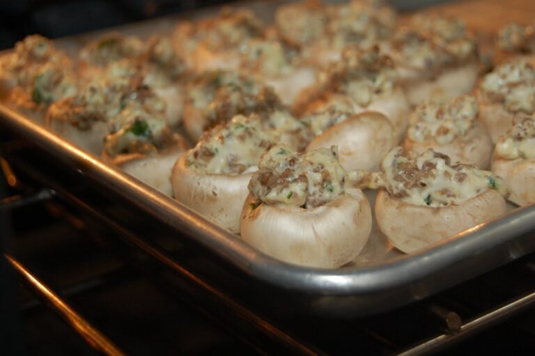 Stuffed Mushrooms Made With Jimmy Dean Sausage Or so she says...
