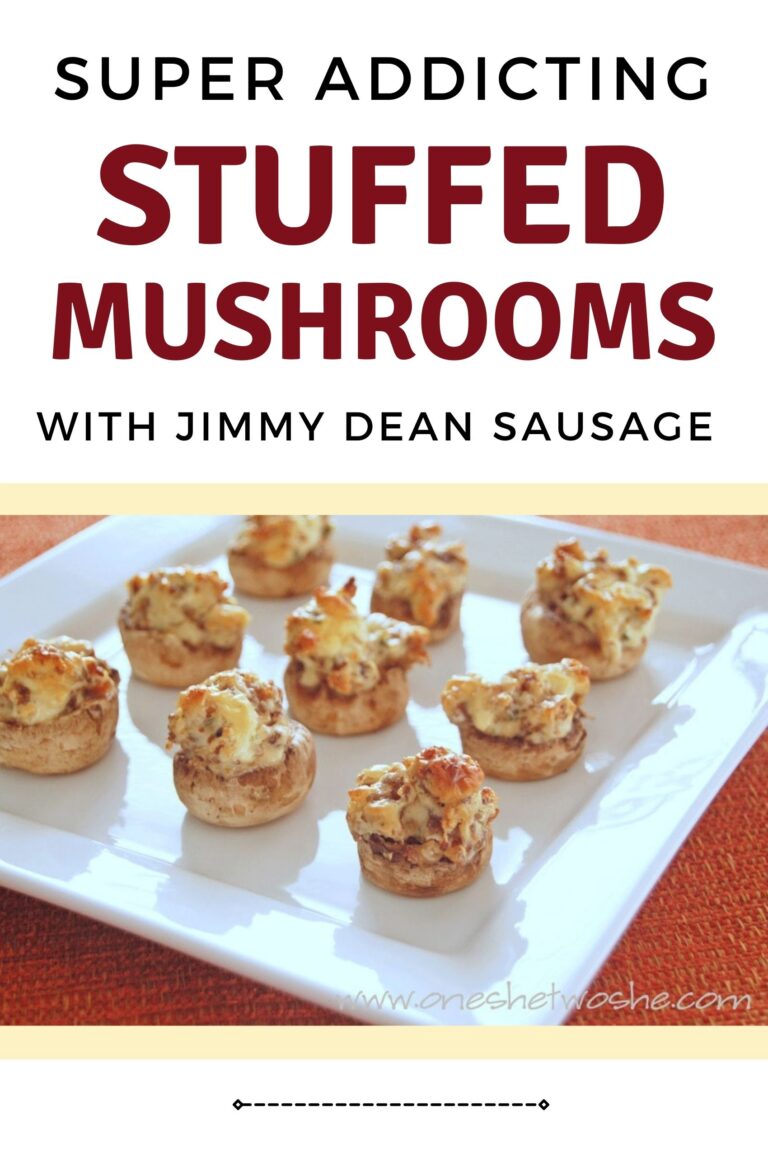 Stuffed Mushrooms Made With Jimmy Dean Sausage Or so she says...