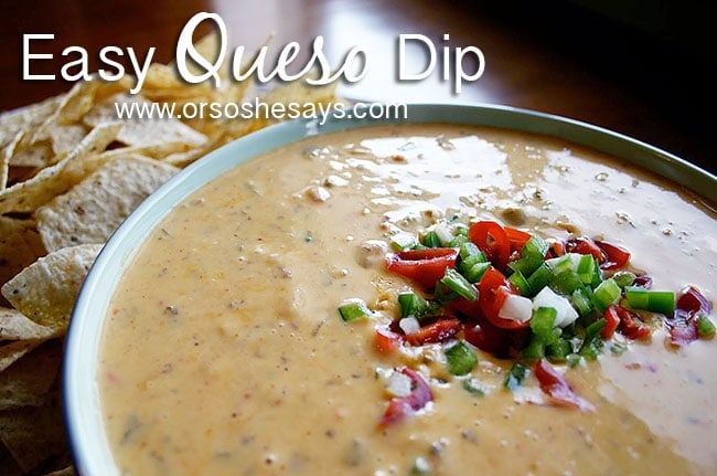 Easy Cheesy Queso Dip