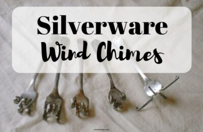 DIY your own silverware wind chimes! www.orsoshesays.com #diy #windchimes #silverwarewindchimes #homedecor #crafty