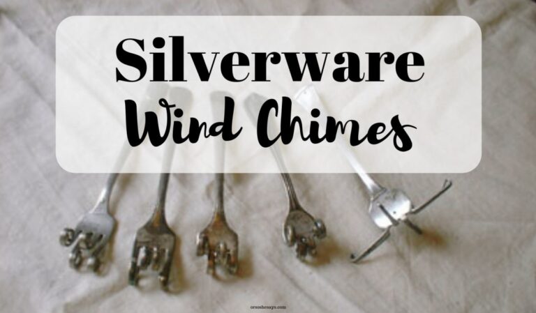 DIY your own silverware wind chimes! www.orsoshesays.com #diy #windchimes #silverwarewindchimes #homedecor #crafty