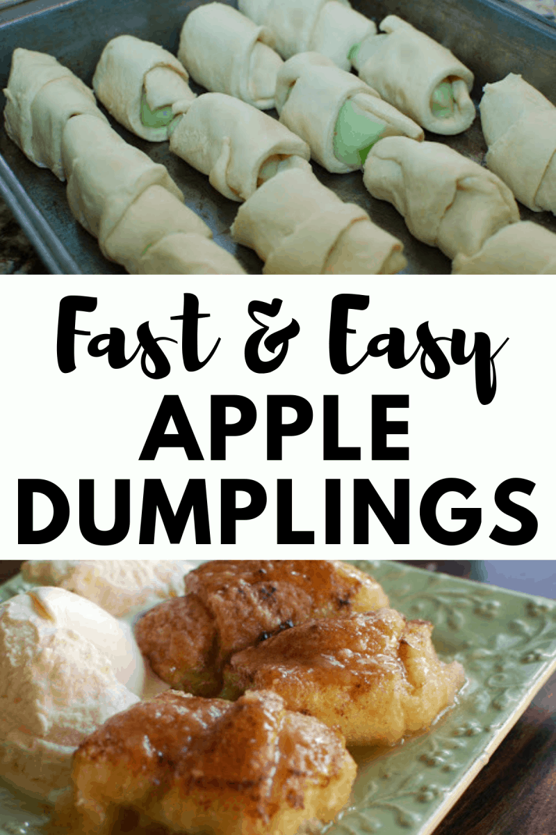 Apple Dumplings ~ Fast and easy dessert recipe for fall or any time of the year! #falldessert #appledumplings #apples #fallrecipe #dessert