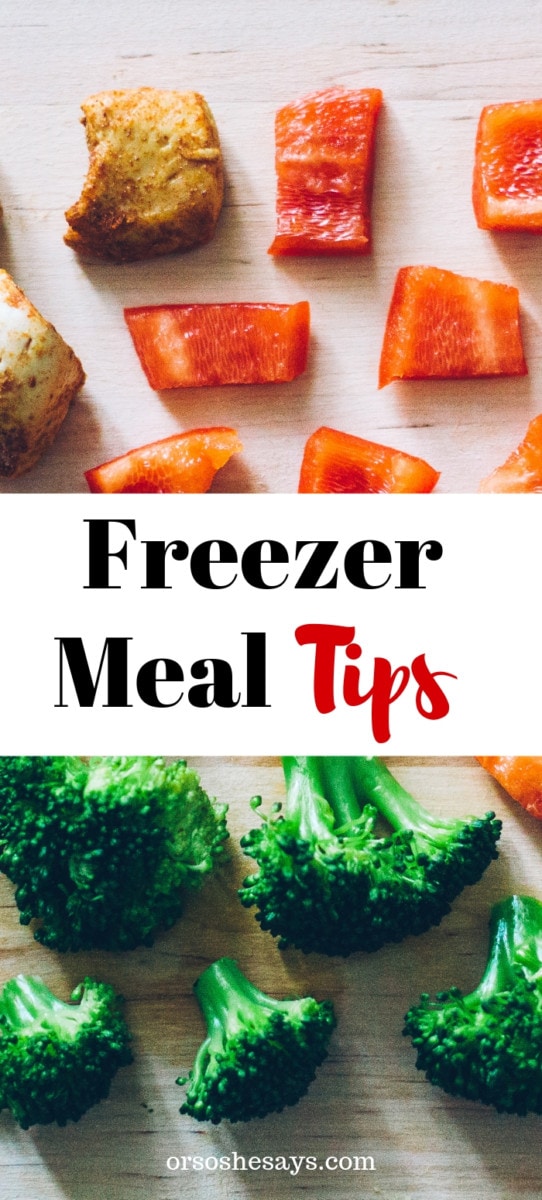 Freezer meals can make meal planning so much less stressful! Get tips on www.orsoshesays.com for the BEST freezer meals ever. #freezermeals #mealprep #mealplanning #recipes