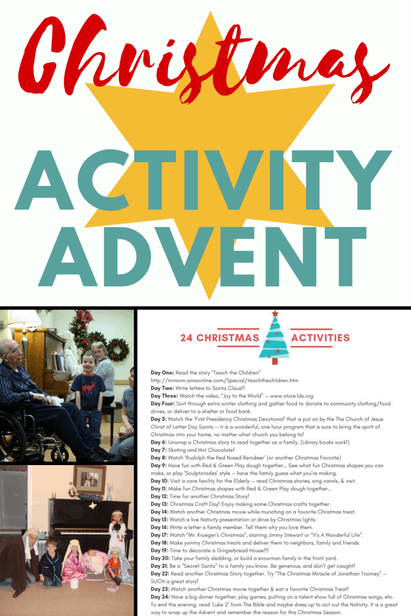 Christmas Activity Advent ~ Celebrate All Month Long! 