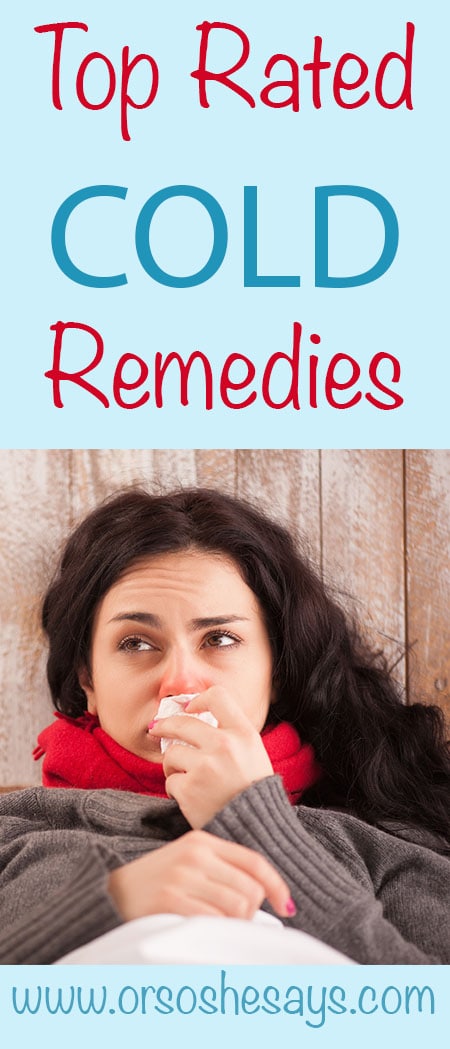 Top Rated Cold Remedies!