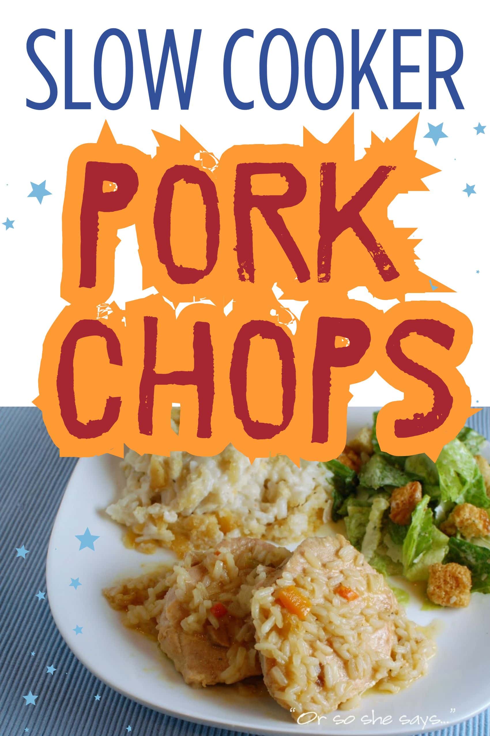 slow cooker pork chops