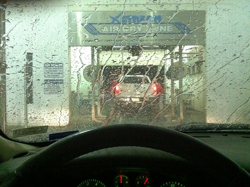 Getting the Car Washed at XStream in Lubbock