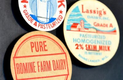 vintage milk cap magnets