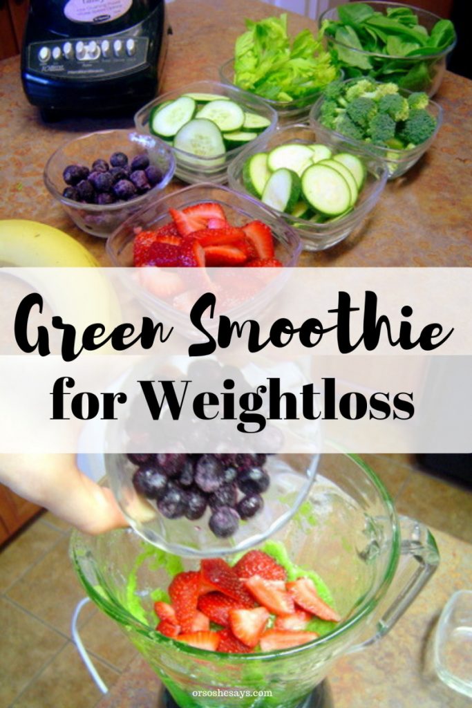 Help meet your health goals with this green smoothie! orsoshesays.com #greensmoothie #saladshake #mealreplacement #weightloss #newyearsresolution