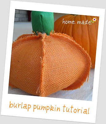 Burlap or Linen Pumpkins Tutorial (she:Rhonda) - Or so she says...