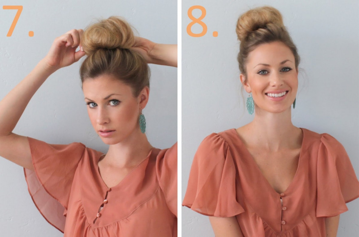 Double French Braid Half Up Top Knot - Dani Marie Blog