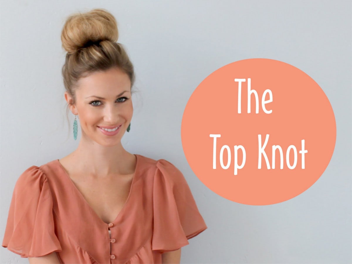 Top Knot Bun ~ Hair Tutorial (she: Katie) - Or so she says...