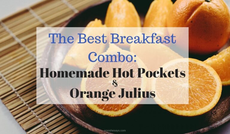The fun thing is, you can make ANY sort of hot pocket with any sort of filling. But, today it's all about breakfast. Serve these up with an Orange Julius and it's perfect. www.orsoshesays.com #breakfast #recipe #burrito #hotpocket #orangejulius