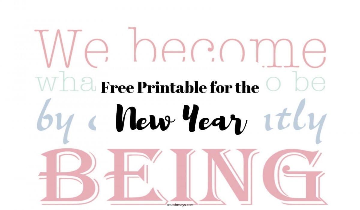 New Year Printable - Print for Free and Get Started on Your Resolutions