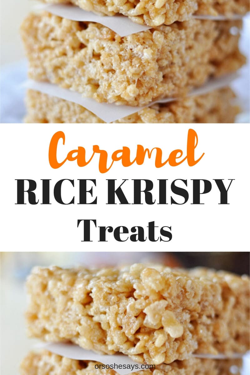 Caramel Rice Krispie Treats (she: Mel) - Or so she says...