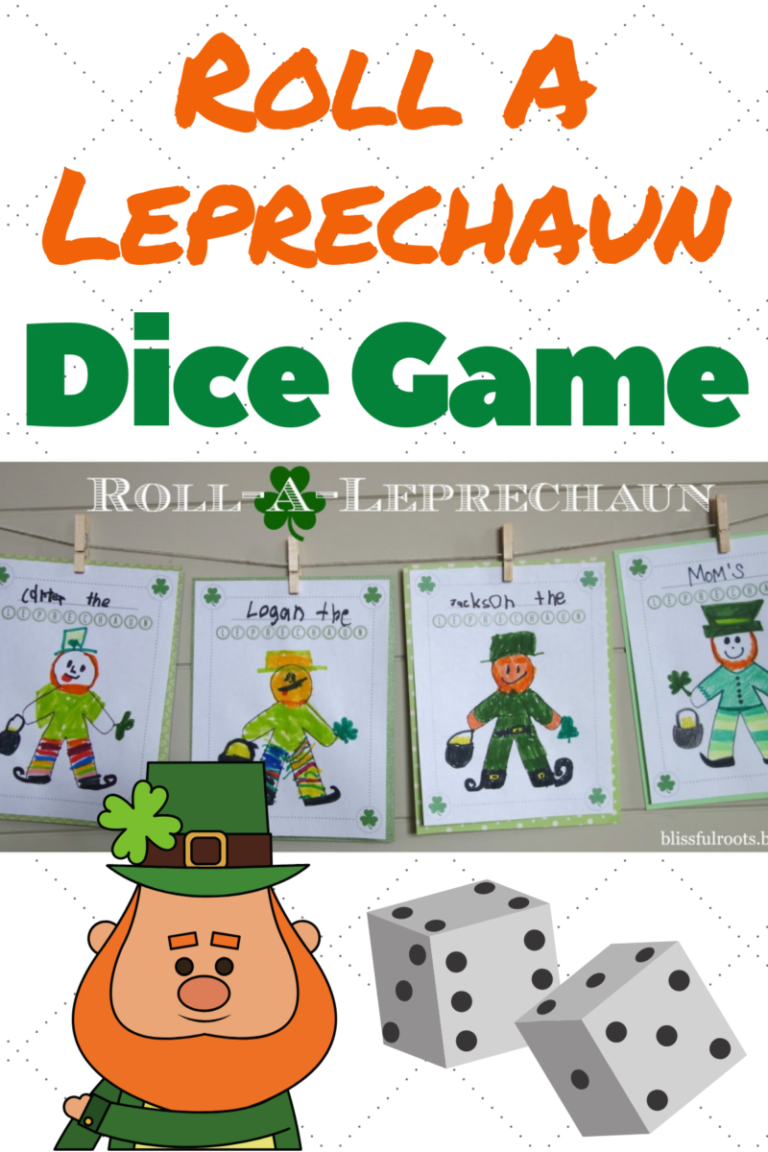 RollALeprechaun Game Fun St. Patrick's Day Activity! Or so she