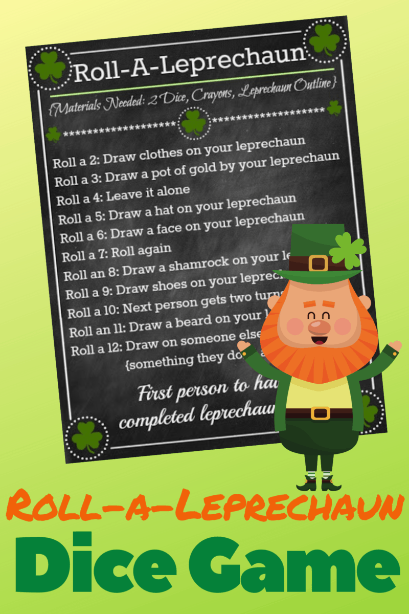 Roll-A-Leprechaun Dice Game