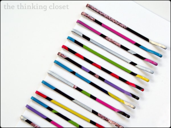 Color Blocked Bobby Pin Tutorial | The Thinking Closet