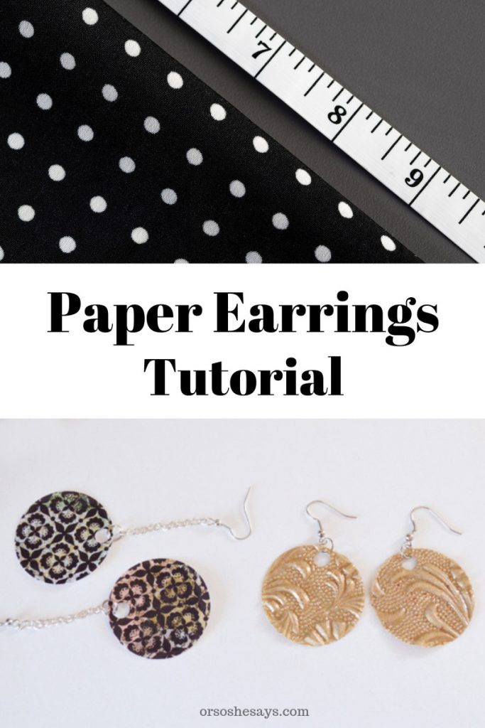 scrapbook paper jewelry