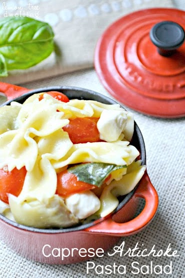 Caprese Artichoke Pasta Salad 1