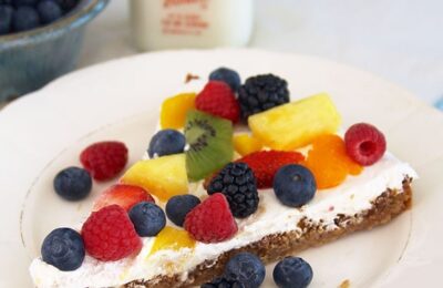 Fruit Cookie Pizza by www.whatscookingwithruthie.com