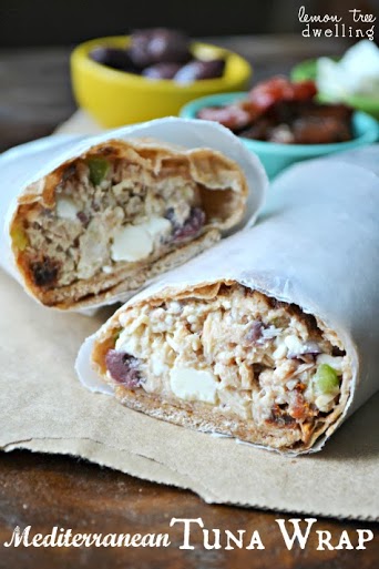 Mediterranean Tuna Wrap (she: Cathy) - Or so she says