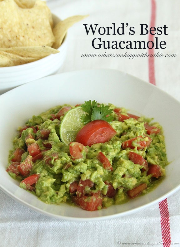 World's Best Guacamole by www.whatscookingwithruthie.com 