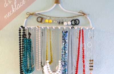 D.I.Y. Rake Necklace Hanger by The Thinking Closet