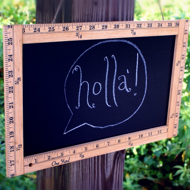 Ruler-Frame Chalkboard Sign Tutorial