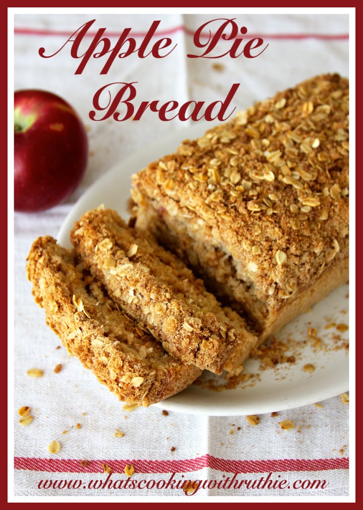 Apple Pie Bread by whatscookingwithruthie.com
