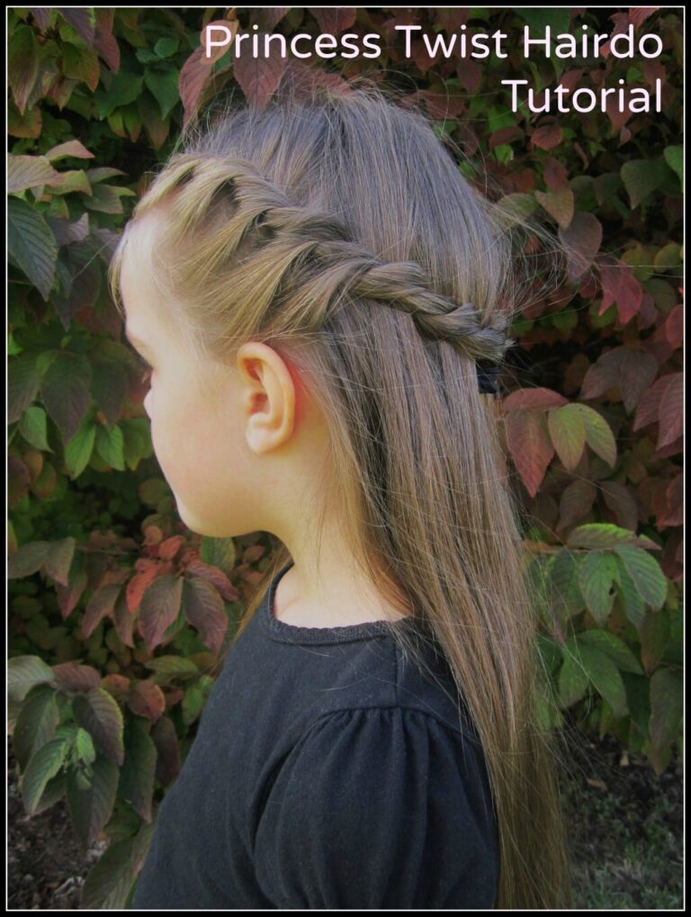 Easy Princess Twist Hairdo Tutorial (she: Rebecca)