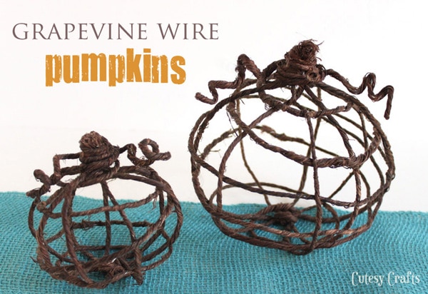 Grapevine Wire Pumpkins