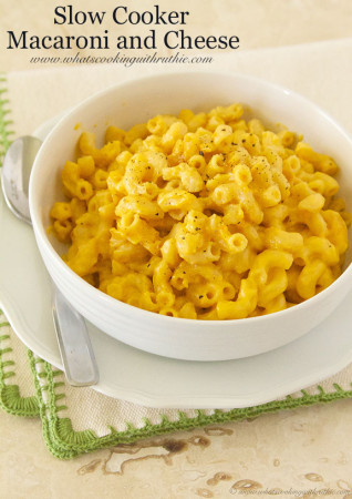 Slow Cooker Macaroni and Cheese by www.whatscookingwithruthie.com