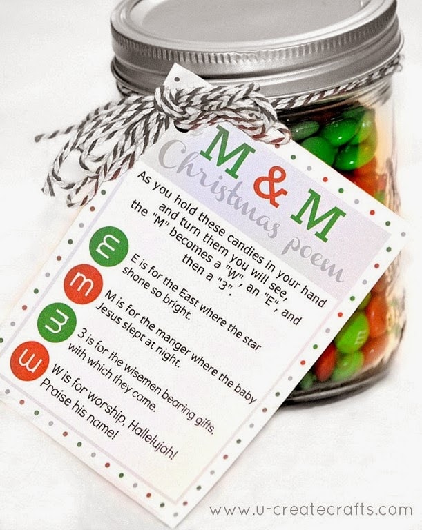 M&M Christmas Gift ~ Gift Idea for Neighbors