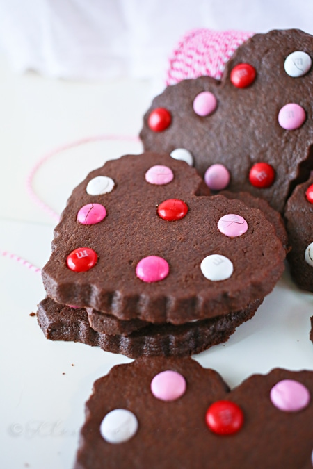 Valentine Chocolate Sugar Cookies