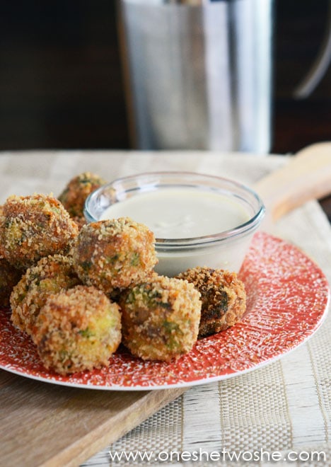 Broccoli Bites ~ Delicious Appetizer! www.oneshetwoshe.com