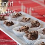 Peanut Clusters ~ Easy Valentine's Day Treat! www.oneshetwoshe.com