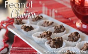 Peanut Clusters ~ Easy Valentine's Day Treat! www.oneshetwoshe.com