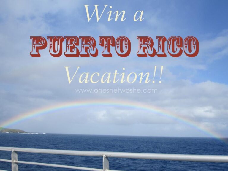 Puerto Rico Vacation ~ Win a trip! www.oneshetwoshe.com