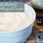 Stabilized Whipped Cream www.oneshetwoshe.com