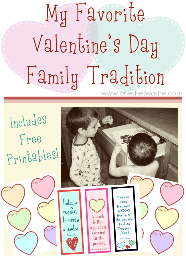 My Favorite Valentine's Day Family Tradition www.oneshetwoshe.com