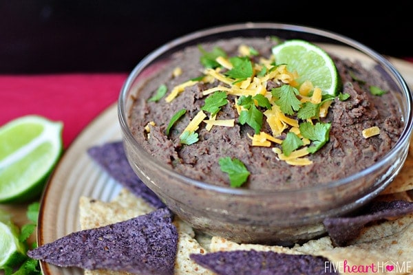 Zesty Black Bean Dip is an appetizer or snack that's light in calories yet robust in flavor and can be enjoyed year round. It would be equally embraced on Super Bowl Sunday, Cinco de Mayo, any old ordinary day, or a special occasion. www.orsoshesays.com #zestyblackbeandip #zestyblackbean #zestydip #blackbeandip #blackbeans #beans #zestydiprecipe #zestyrecipe #beanrecipe #diprecipe #recipe #familyrecipe #familyblogger #ldsblogger #mormonblogger #lds #mormon #blogger #yum