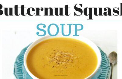 Butternut Squash Soup is the perfect meal to warm you up this fall. Check it out on www.orsoshesays.com #soup #pumpkin #fall #OSSSrecipes #ldsblogger #lds #mormonblogger #mormon